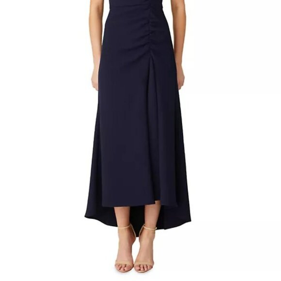 Shoshanna Dark Navy Cocktail Dress. Sleeveless,asymmetric neck high-low hem NWOT - Picture 6 of 8